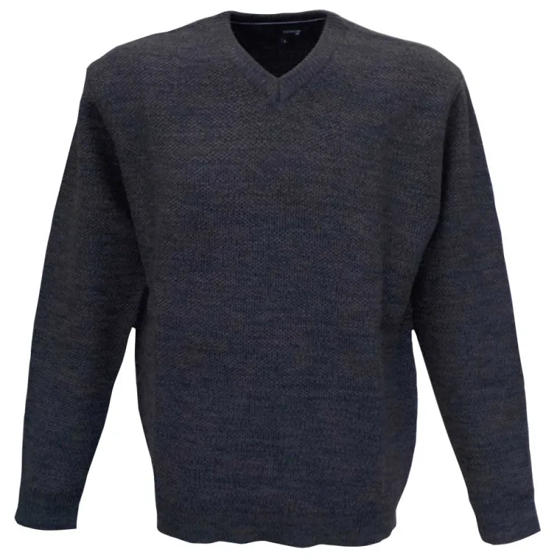 Pull col V Vernon Havane 63% acrylique 27% laine 10% nylon