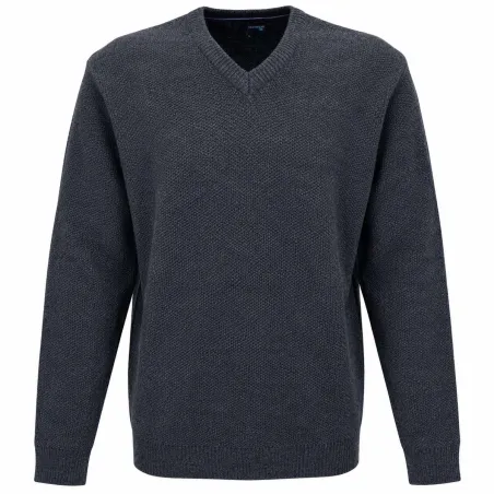 Pull col V Vernon Havane 63% acrylique 27% laine 10% nylon