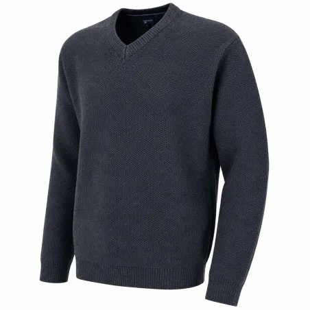 Pull col V Vernon Havane 63% acrylique 27% laine 10% nylon