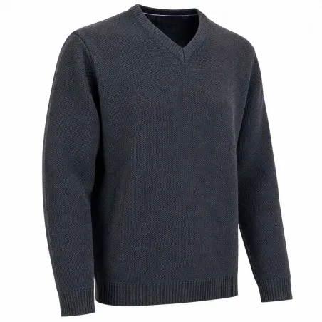 Pull col V Vernon Havane 63% acrylique 27% laine 10% nylon