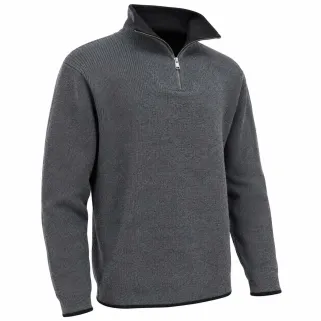 Pull camionneur Carmel gris 70% acrylique 30% laine