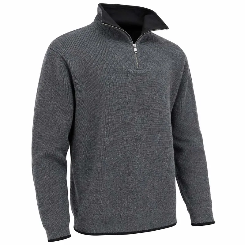 Pull camionneur Carmel gris 70% acrylique 30% laine
