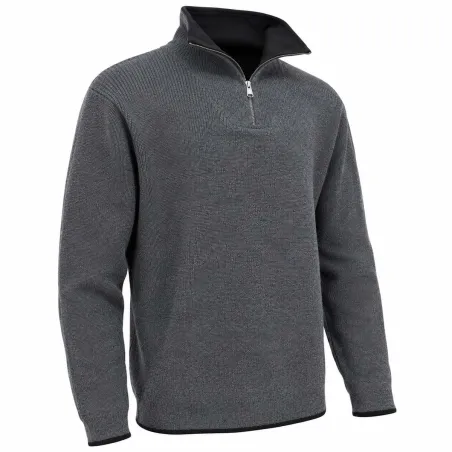 Pull camionneur Carmel gris 70% acrylique 30% laine