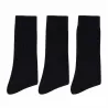 3 paires chaussettes mi hautes noires 39/42 et 43/46