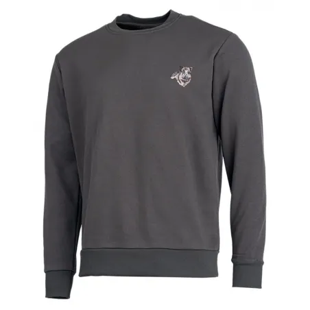Sweat brodé sanglier vert