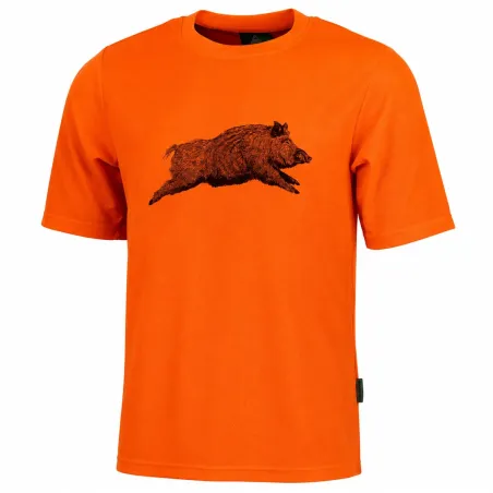 T-Shirt sanglier orange