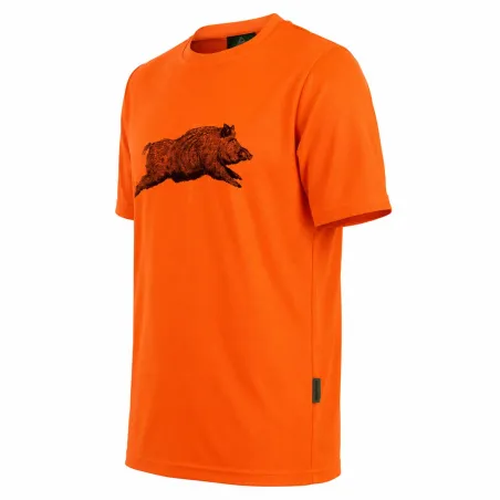 T-Shirt sanglier orange