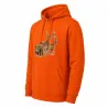 Sweat à capuche orange grands animaux Bartavel®
