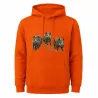 Sweat à capuche orange sangliers Bartavel Taille M à 3XL