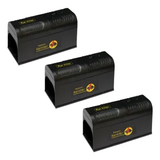 Lot de 3 Pièges à rongeurs électronique 7000 v 21x9,5x12cm
