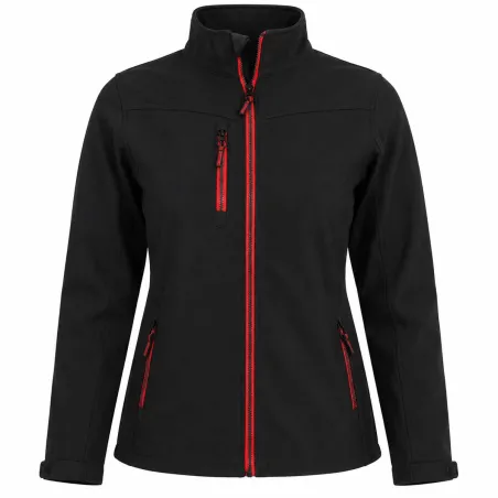 Veste softshell femme Alba 4 poches polyester noir XXS à 2XL