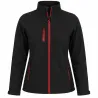 Veste softshell femme Alba 4 poches polyester noir XXS à 2XL