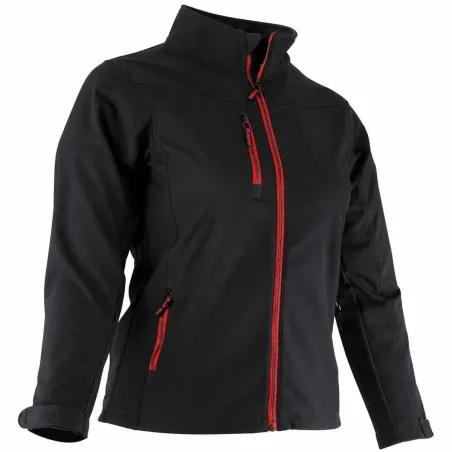 Veste softshell femme Alba 4 poches polyester noir XXS à 2XL