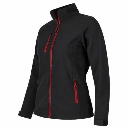 Veste softshell femme Alba 4 poches polyester noir XXS à 2XL