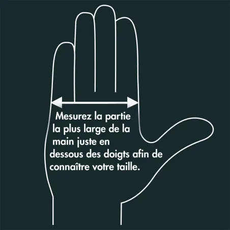 Gants étanches anti transpiration nylon fibres bambou noir 7 à 9
