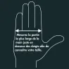 Gants étanches anti transpiration nylon fibres bambou noir 7 à 9