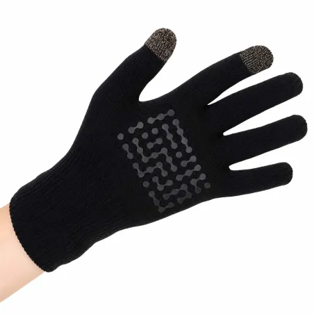 Gants étanches anti transpiration nylon fibres bambou noir 7 à 9