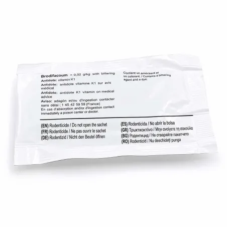 Raticide souricide bloc paraffiné brodifacum 140g