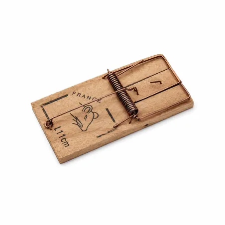 Tapette à souris en bois 4,8 X 9,7 cm réutilisable