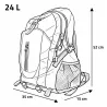 Sac à dos Kaki 2 tons 24L 35 x 15 x 52 cm