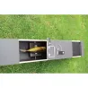 Piège boite à fauve bois 2 entrées ouverture 135x19x24