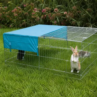 Grande cage à pâturer + protection solaire