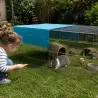Grande cage à pâturer + protection solaire