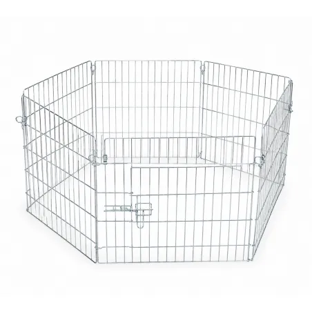 Enclos Hexagonal + filet de protection pour rongeurs ou chiots