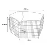 Enclos Hexagonal + filet de protection pour rongeurs ou chiots