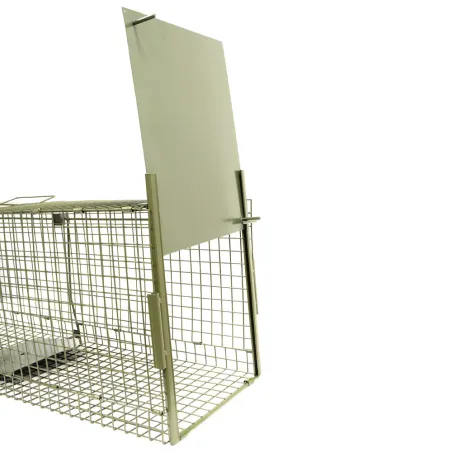 Boîte à fauves pliable 2 entrées maille carrée 160x55x50cm