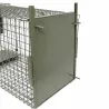 Boîte à fauves pliable 2 entrées maille carrée 160x55x50cm