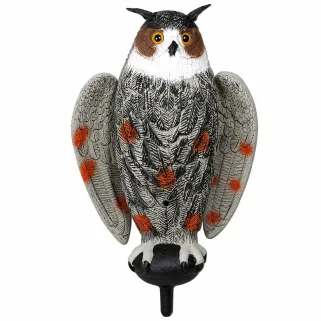 Appelant grand duc à ailes battantes