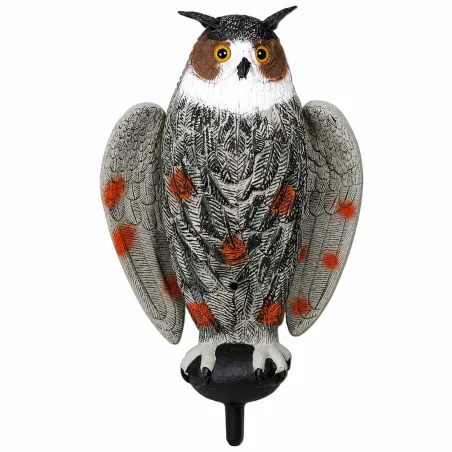 Appelant grand duc à ailes battantes