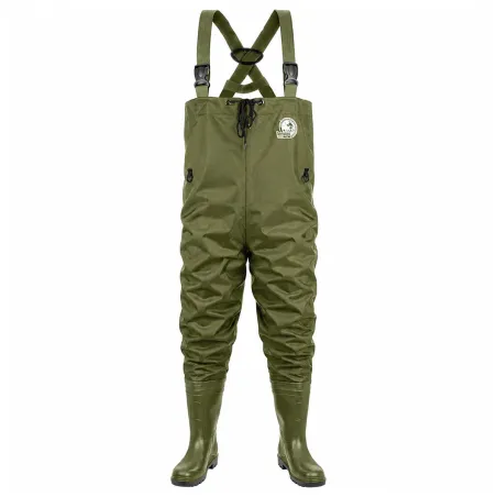 Waders Homme Nylon PVC Kaki - Imperméables avec Maille Anti-Transpirante