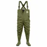 Waders Homme Nylon PVC Kaki - Imperméables avec Maille Anti-Transpirante