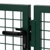Portail 2 vantaux grillagé 3x1m - Maille 50mm - Vert