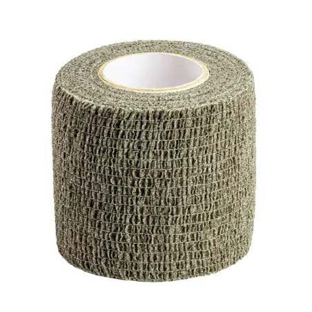 Bande auto-agrippante kaki 5 cm x 4,5 m | Réutilisable et résistante