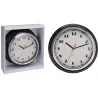 Horloge murale noire et argent Ø30 cm | Design & lisibilité