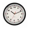 Horloge murale noire et argent Ø30 cm | Design & lisibilité