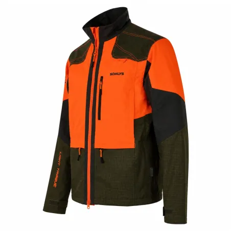 Veste Light Traque Orange Somlys - Chasse Légère Haute Visibilité