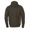 Sweat capuche Ultra full zip coton sérigraphié vert kaki S à 2XL