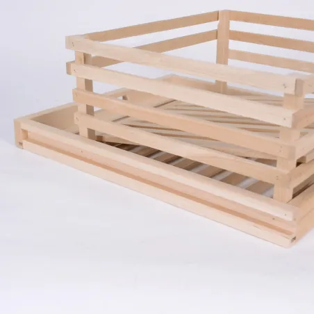 Tiroir de réserve à pomme de terre pour garde manger en bois