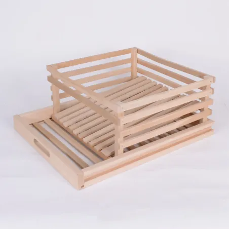 Tiroir de réserve à pomme de terre pour garde manger en bois