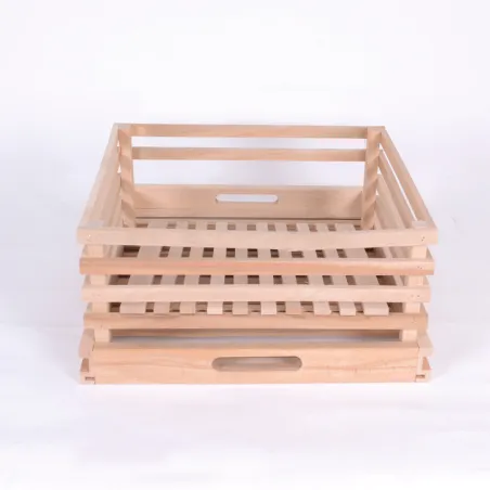 Tiroir de réserve à pomme de terre pour garde manger en bois