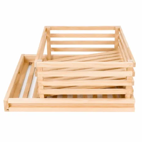 Tiroir de réserve à pomme de terre pour garde manger en bois