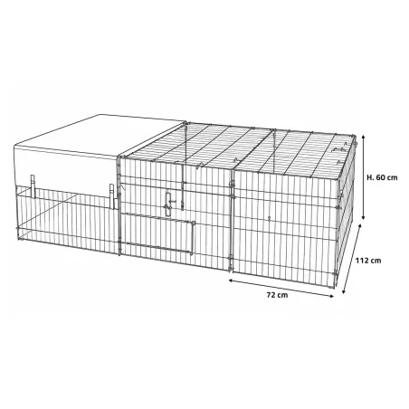 Extension pour Grande cage à pâturer