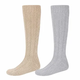 Mi-bas chinés, lot de 2 paires