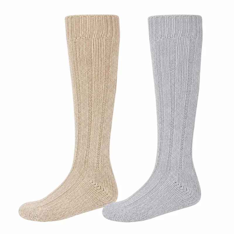 Mi-bas chinés, lot de 2 paires