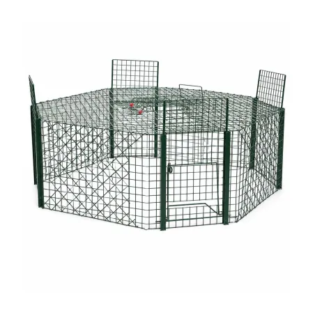 Piège à pies 5 compartiments maille carrée Ø 100cm x30cm