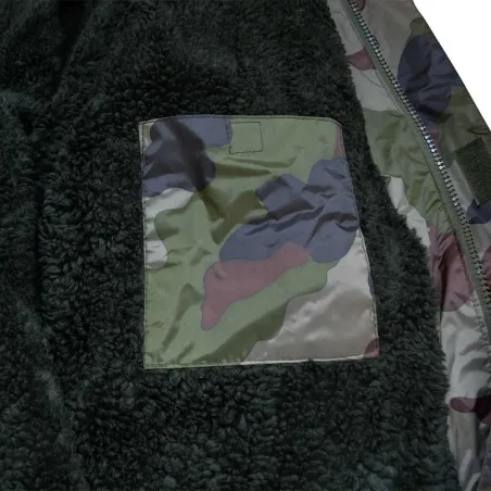 Coupe-vent fourré camouflage CE S à 3XL